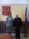 On the meeting with the veteran of the World War II Mikhail Litvin