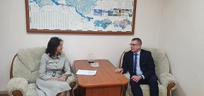 О рабочей встрече Представителя МИД России в г. Йошкар-Оле Л. Полушиной с Уполномоченным по правам человека Республики Марий Эл Ф. Мухаметгалиевым 