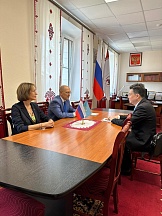О встрече Первого заместителя Председателя Правительства Республики Марий Эл М.З. Васютина с Генеральным консулом Республики Казахстан в Казани Е.У. Искаковым